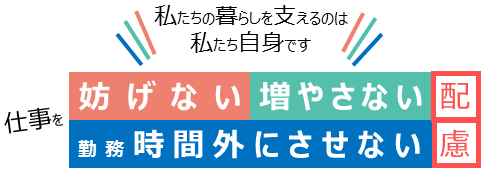 県民のみなさまへ　働く人のため今すぐ「3つのしない配慮」にご協力ください！